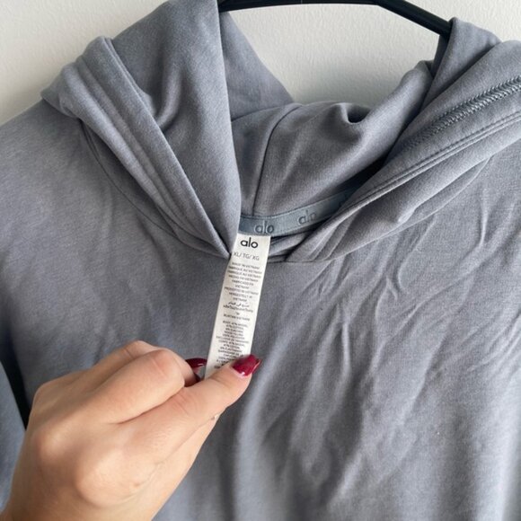 ALO YOGA Mens Blue Hoodie - Picture 2 of 6